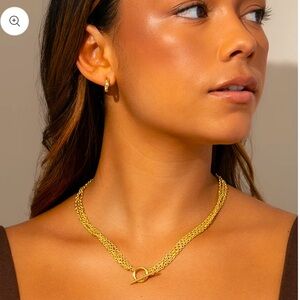 Uncommon James Iconic Triple Chains Gold Necklace